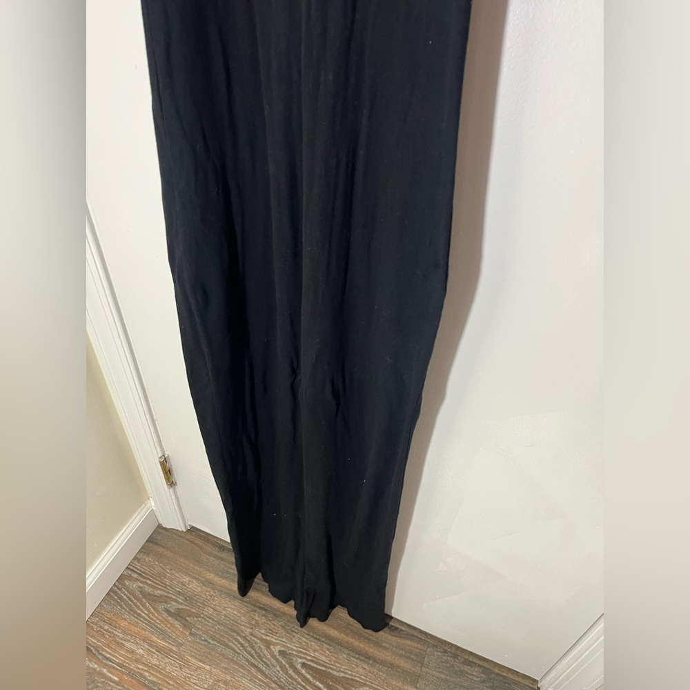 Splendid Black Sleeveless Ribbed Maxi Dress - Picture 6 of 9